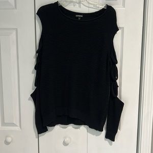 Cut Out Sleeve Sweater